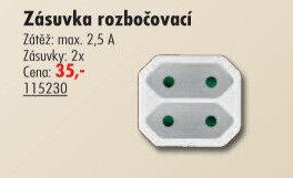 Zásuvka rozbočovací