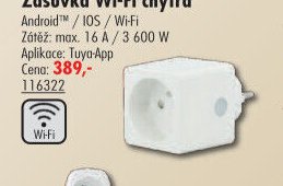 Zásuvka Wi-Fi chytrá
