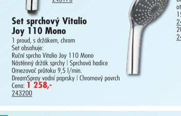 Set sprchový Vitalio Joy 110 Mono