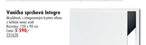 Vanička sprchová Integro