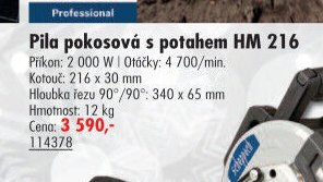 Pila pokosová s potahem HM 216