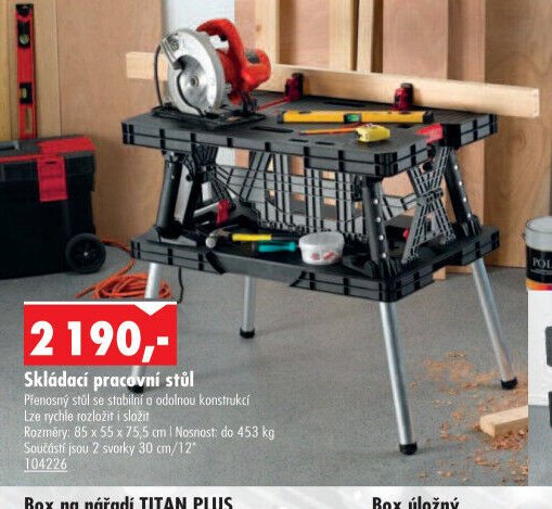 Skládací pracovní stůl