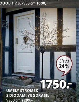 UMĚLÝ STROMEK S DIODAMI YGGDRASIL V200 cm