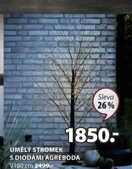 UMĚLÝ STROMEK S DIODAMI AGREBODA V180 cm