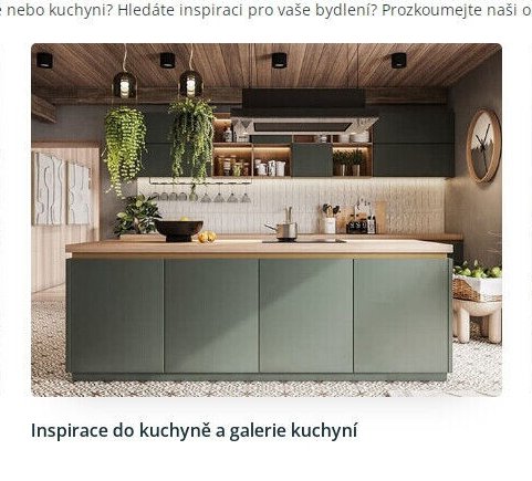 Inspirace do kuchyně a galerie kuchyní