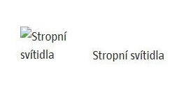 Stropní svítidla