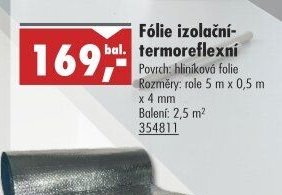 Fólie izolační-termoreflexní