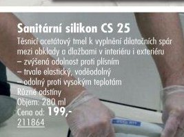 Sanitární silikon CS 25