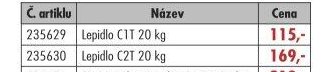 Lepidlo C1T 20 kg