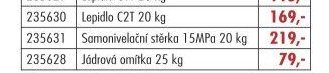 Samonivelační stěrka 15MPa 20 kg