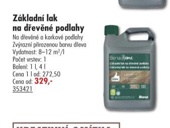 Základní lak na dřevěné podlahy