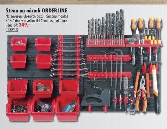 Stěna na nářadí ORDERLINE
