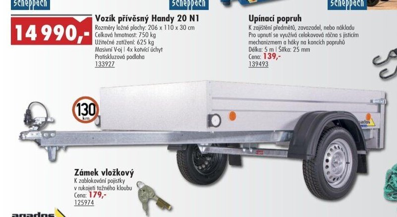 Vozík přívěsný Handy 20 N1