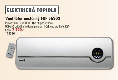 Ventilátor nástěnný FKF 56202