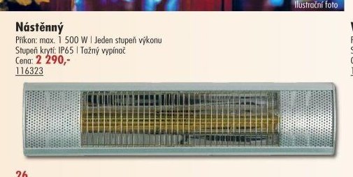Nástěnný infrazářič