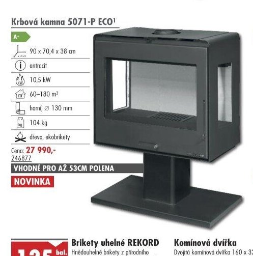 Krbová kamna 5071-P ECO