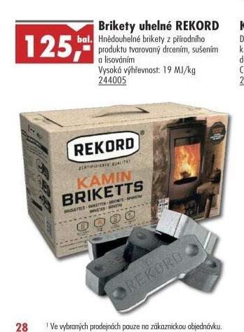 Brikety uhelné REKORD