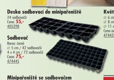 Deska sadbovací do minipařeniště