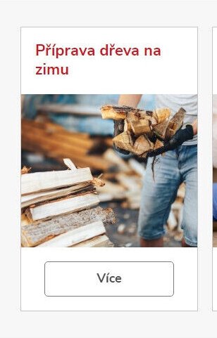 Příprava dřeva na zimu