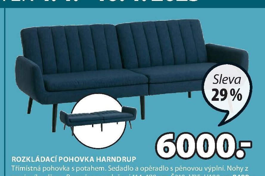 Rozkládací pohovka HARNDRUP