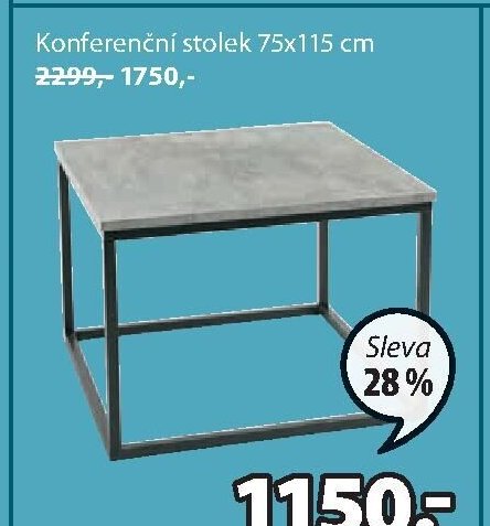 Konferenční stolek 75x115 cm