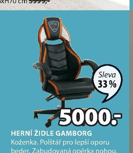 HERNÍ ŽIDLE GAMBORG
