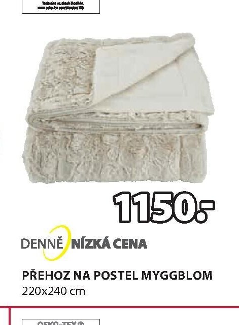 PŘEHOZ NA POSTEL MYGGBLOM 220x240 cm