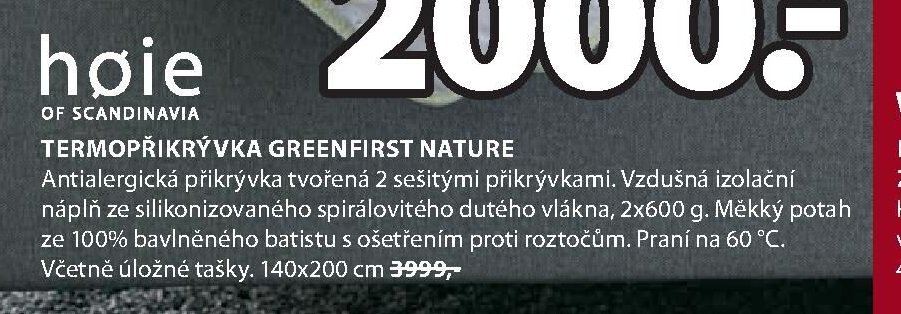 TERMOPŘIKRÝVKA GREENFIRST NATURE