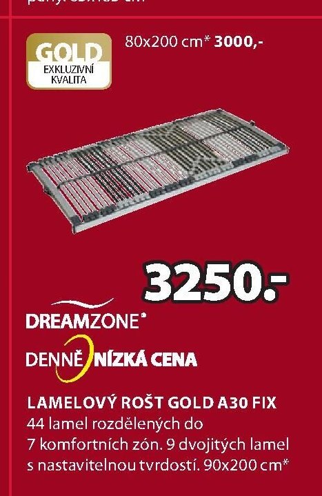 LAMELOVÝ ROŠT GOLD A30 FIX