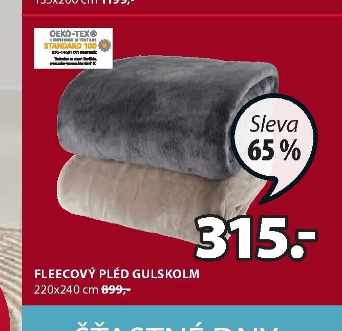 Fleecový pléd GULSKOLM