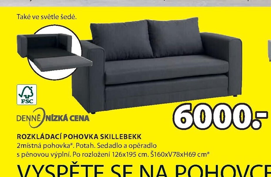 ROZKLÁDACÍ POHOVKA SKILLEBEKK
