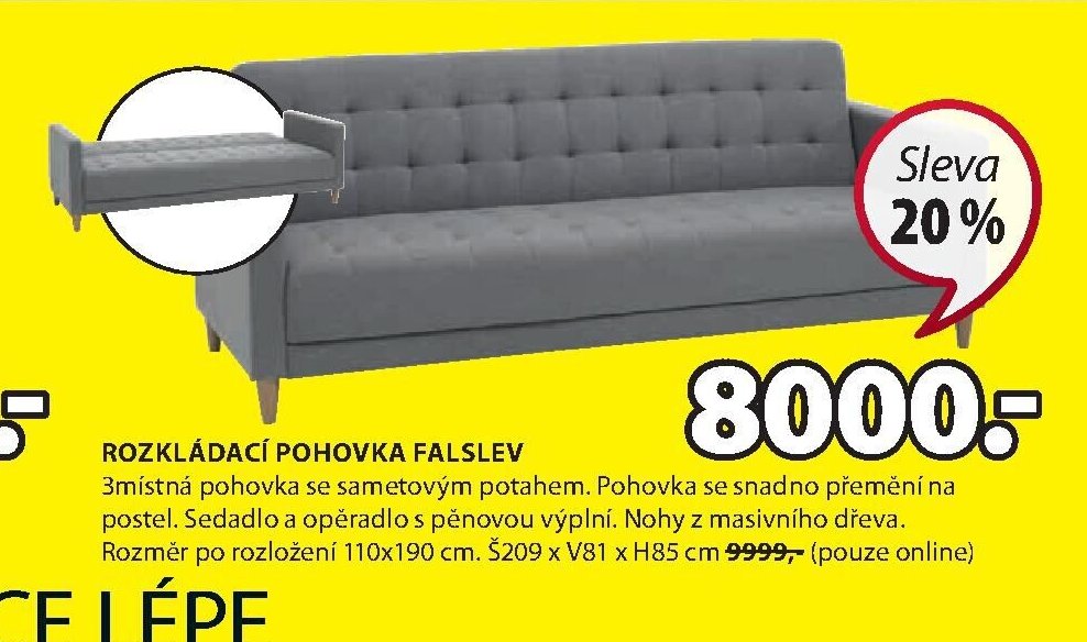 ROZKLÁDACÍ POHOVKA FALSLEV