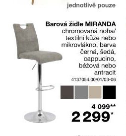Barová židle MIRANDA