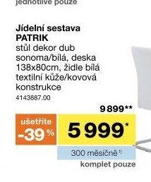 Jídelní sestava PATRIK