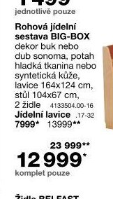 Rohová jídelní sestava BIG-BOX