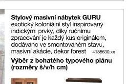 Stylový masivní nábytek GURU