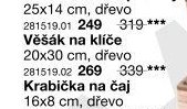 Věšák na klíče