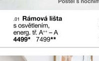 Rámová lišta s osvětlením