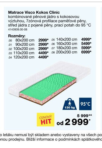 Matrace Visco Kokos Clinic
