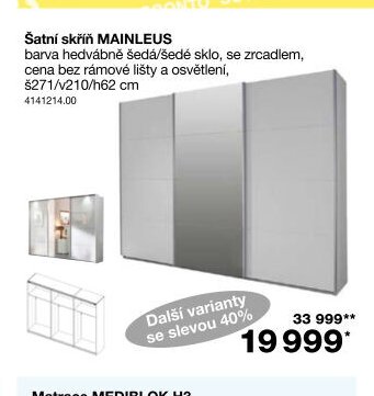 Šatní skříň MAINLEUS