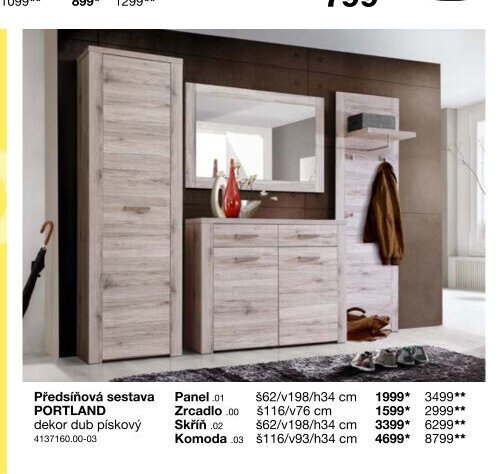 Předsíňová sestava PORTLAND