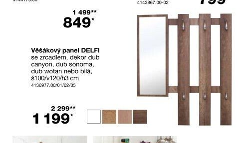 Věšákový panel DELFI
