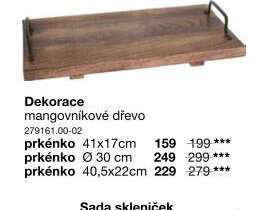 Dekorace mangovníkové dřevo