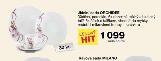 Jídelní sada ORCHIDEE