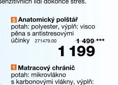Anatomický polštář