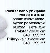 Polštář nebo přikrývka MICROCORAL