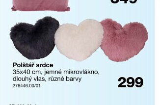 Polštář srdce
