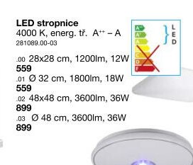 LED stropnice