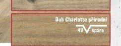Dub Charlotte přírodní 4V spára