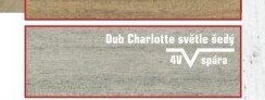 Dub Charlotte světle šedý 4V spára